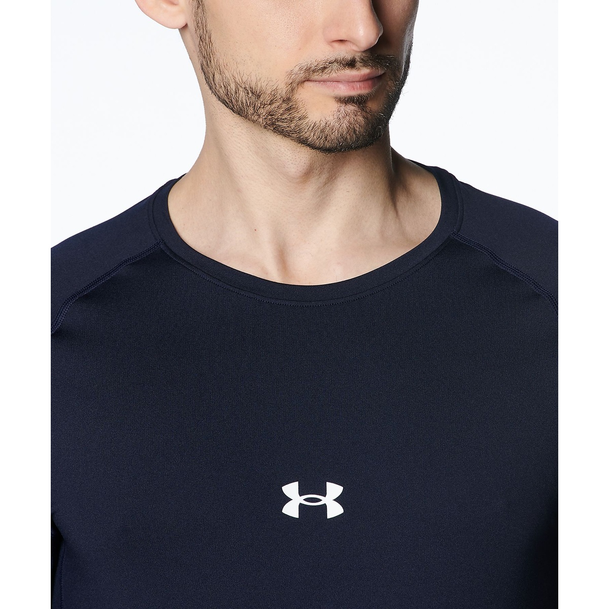 UA HEATGEAR COMFORT FITTED LONG SLEEVE CREW NECK SHIRT