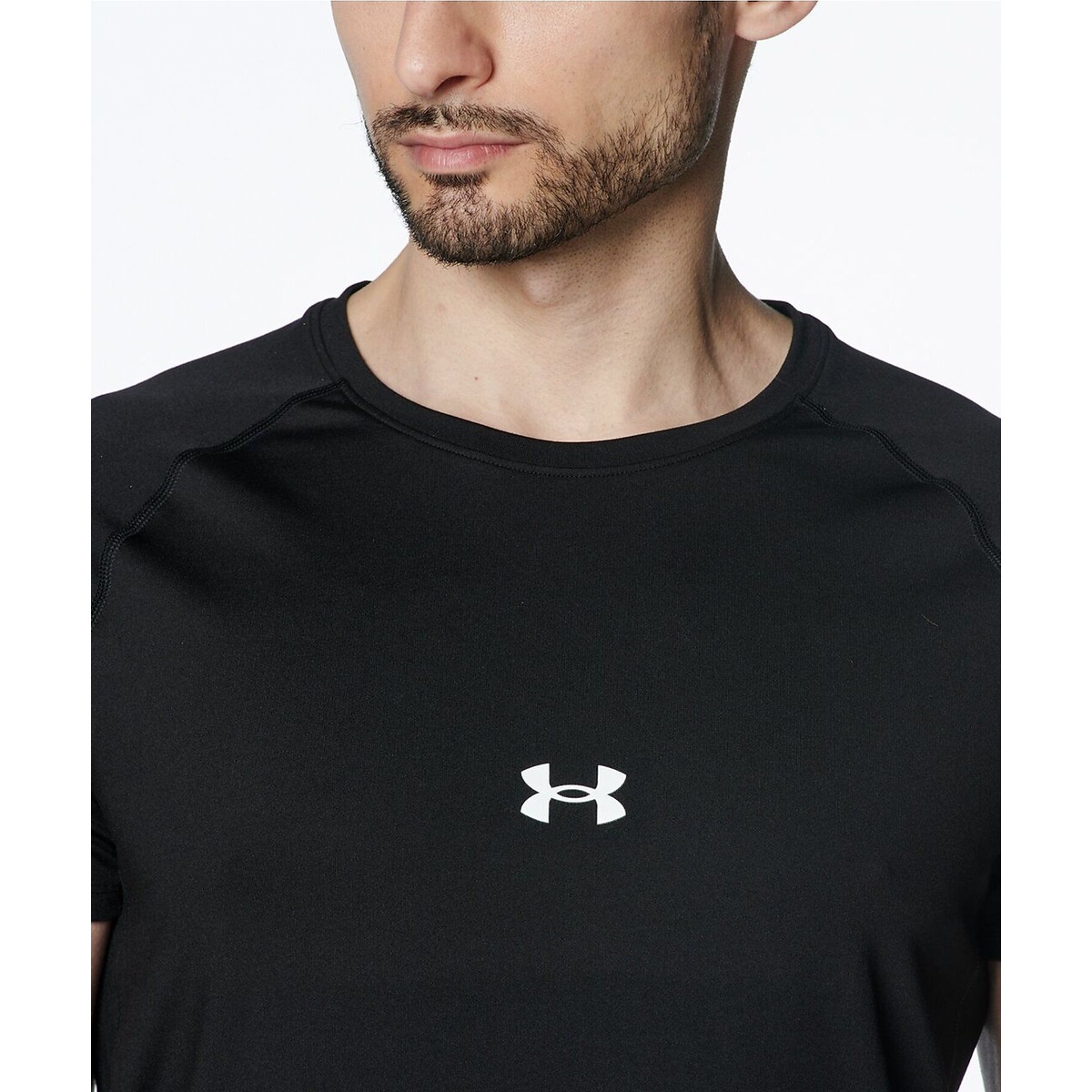 UA HEATGEAR COMFORT FITTED SHORT SLEEVE CREW NECK SHIRT