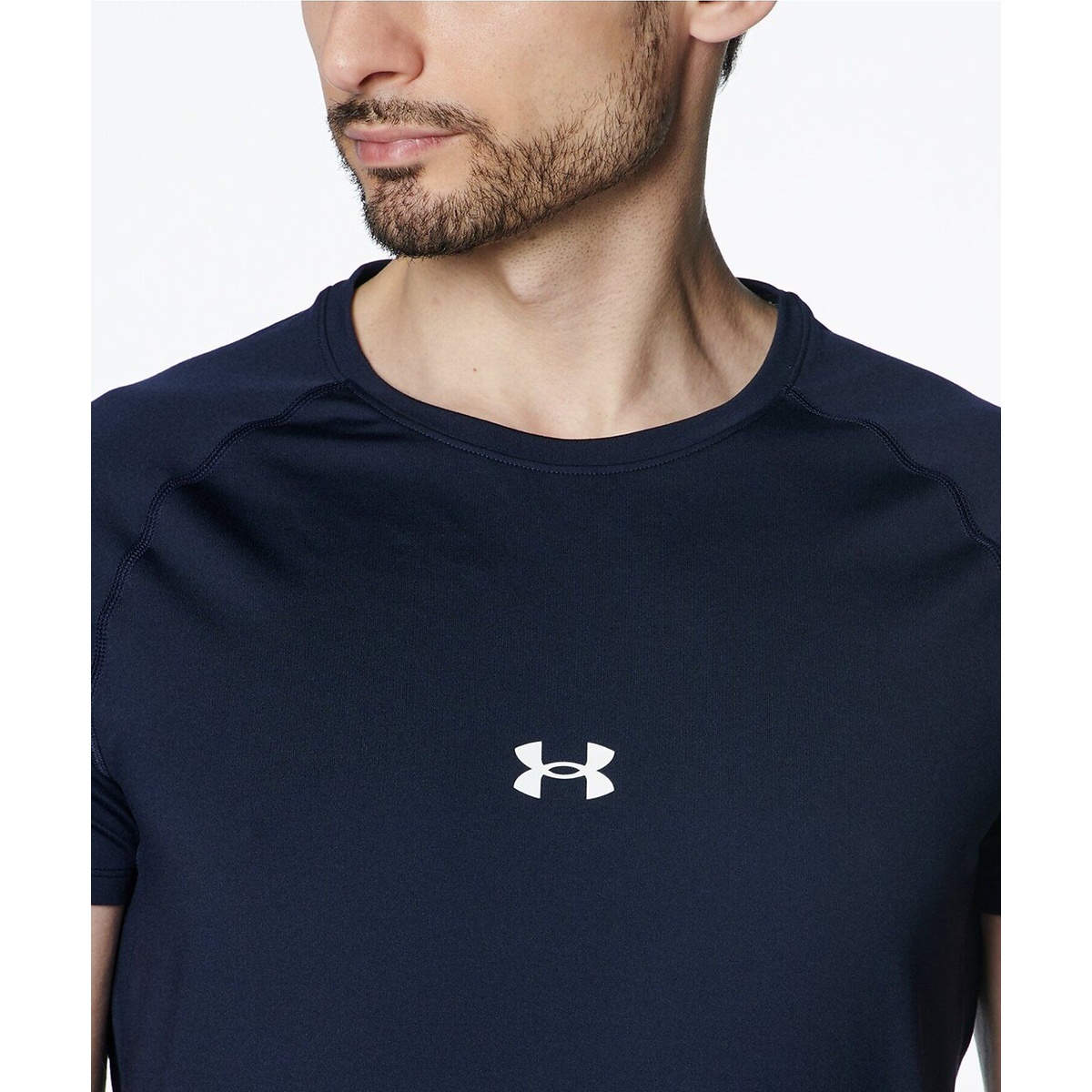 UA HEATGEAR COMFORT FITTED SHORT SLEEVE CREW NECK SHIRT