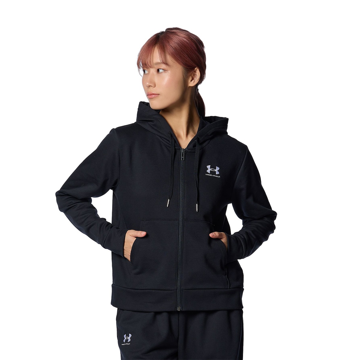 UA ESHORT SLEEVE T-SHIRTENTIAL TERRY FULL ZIP HOODIE HOODIE