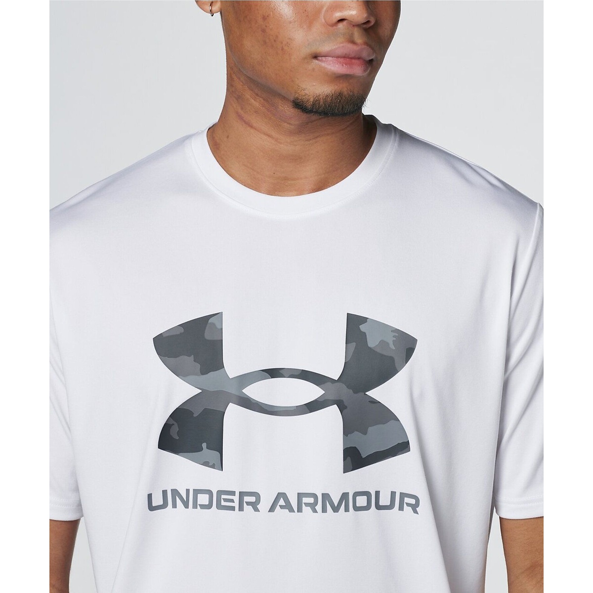 UA TECH CAMO BIG LOGO SHORT SLEEVE T-SHIRT