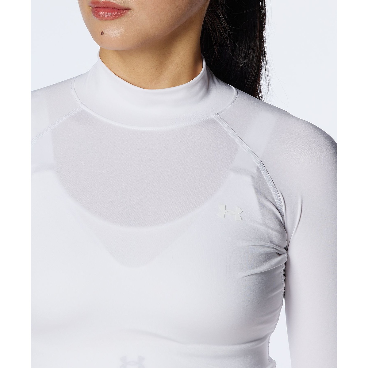 UA W HG Comp LS Mock