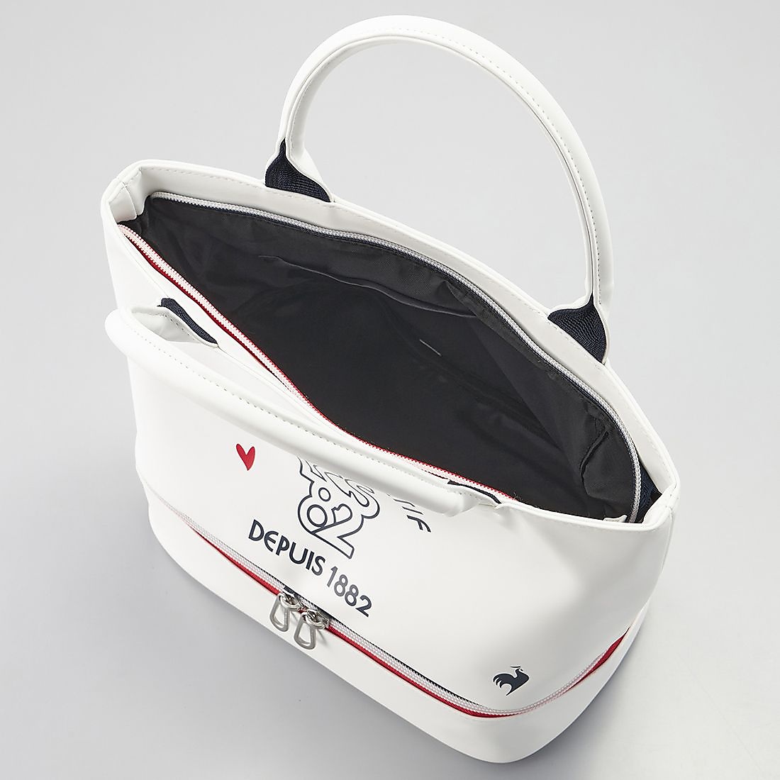 ルコックゴルフ 二層式 レディース ポーチ(ミニトートバッグ)