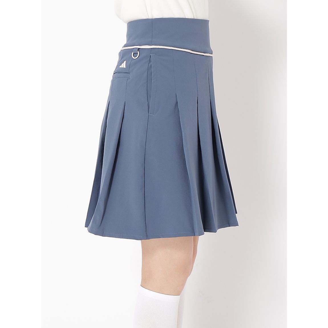 4wayストレッチ プリーツロングスカート