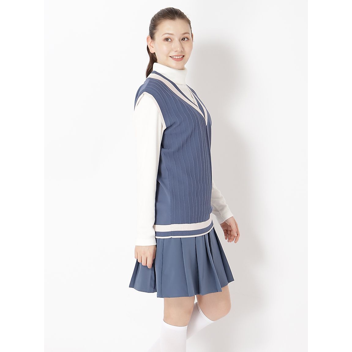 マルチパターン Vネックベスト