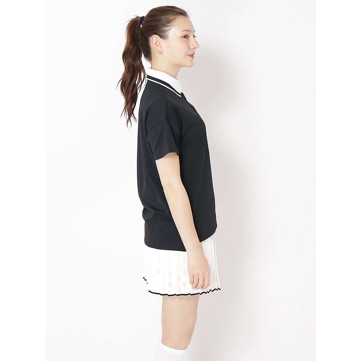 ボックスシルエット ミニピケポロ