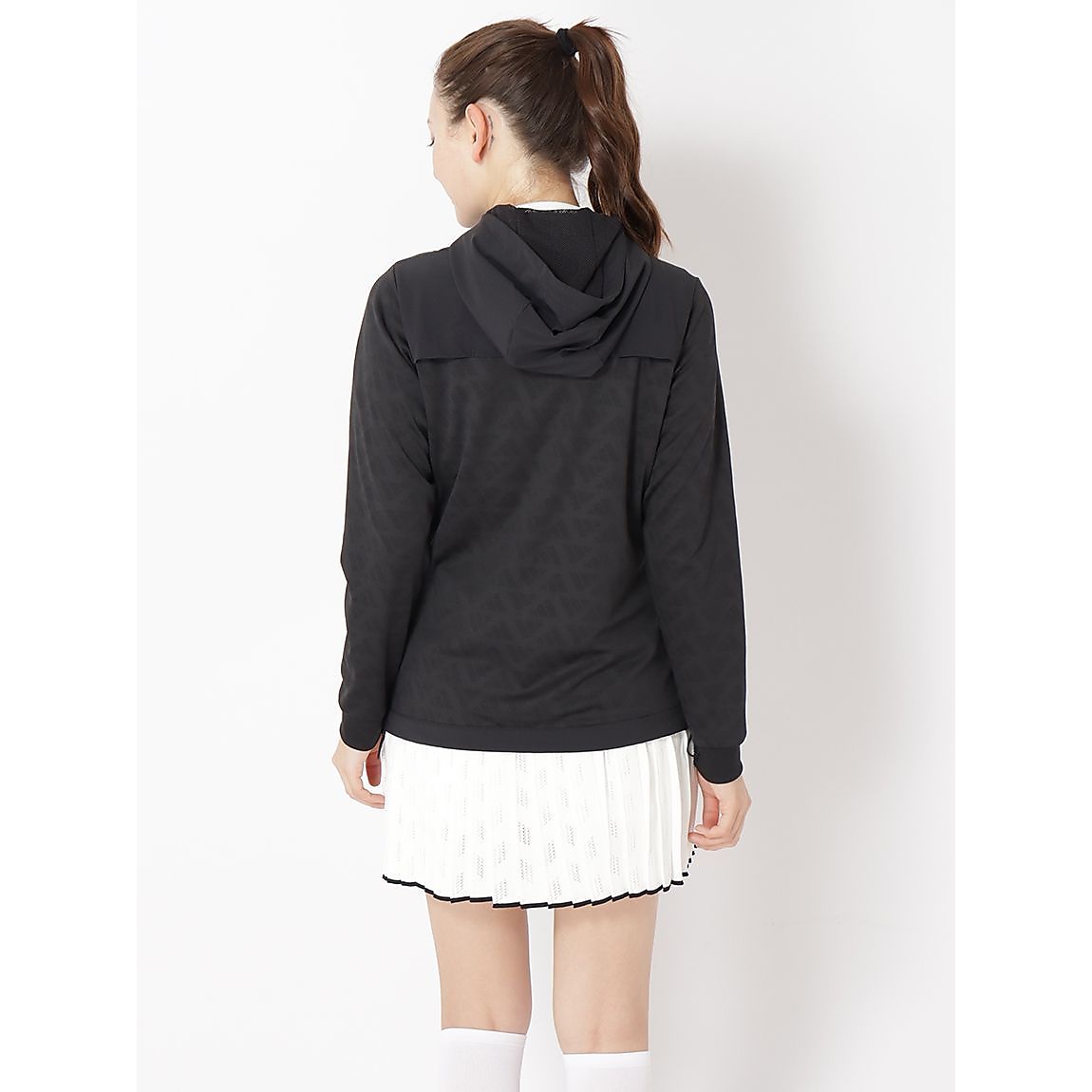 ファブリックミックスストレッチ フーディー