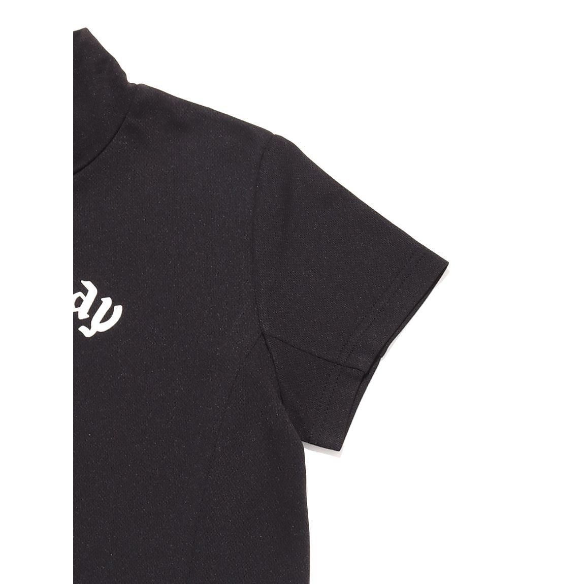 半袖モックネックシャツ