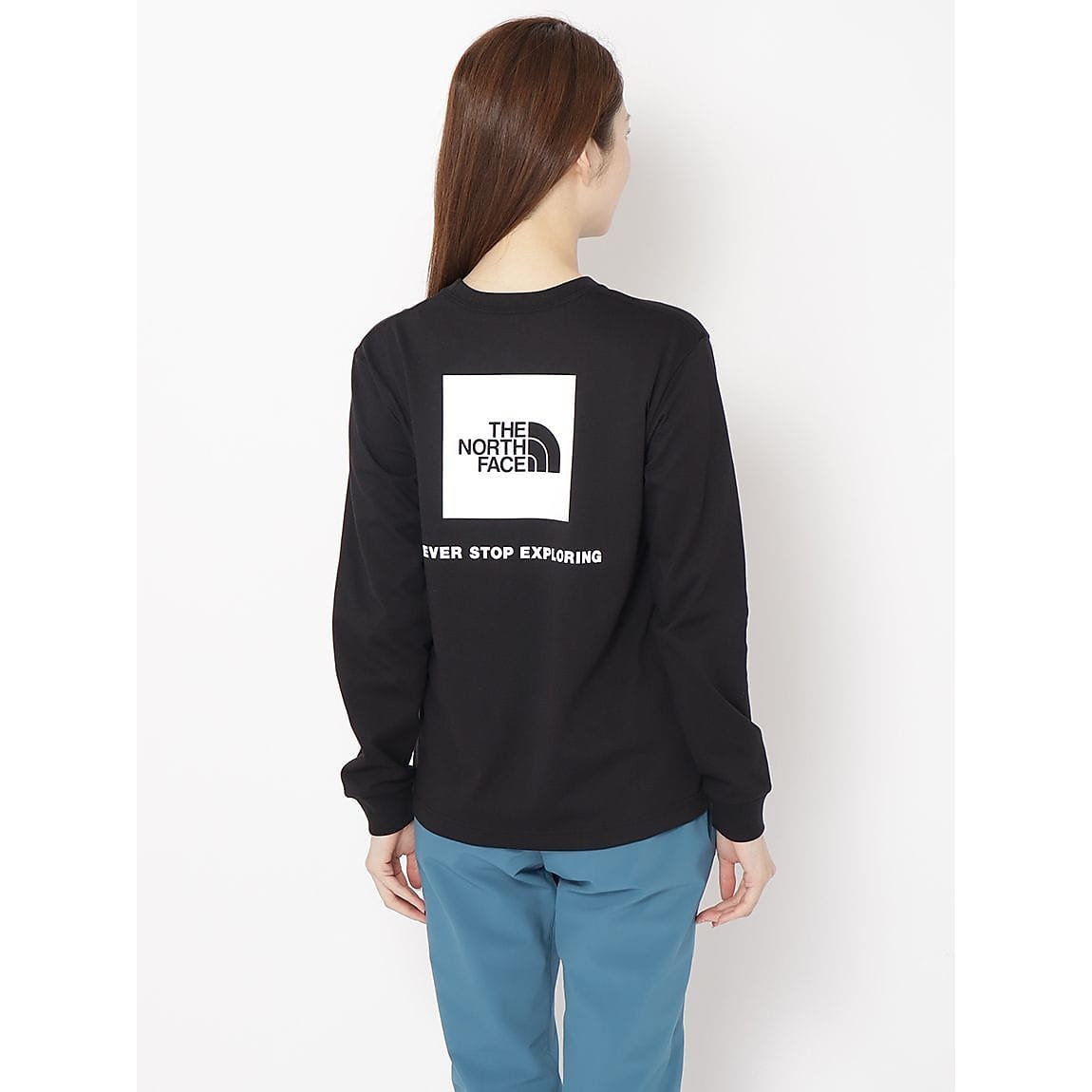 L/S Back Square Logo Tee (ロングスリーブバックスクエアロゴティー)
