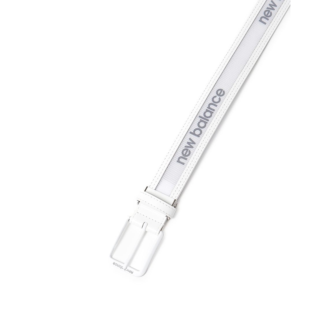 U　メッシュ×シンセティックレザー　ロゴPT　ベルト　SP