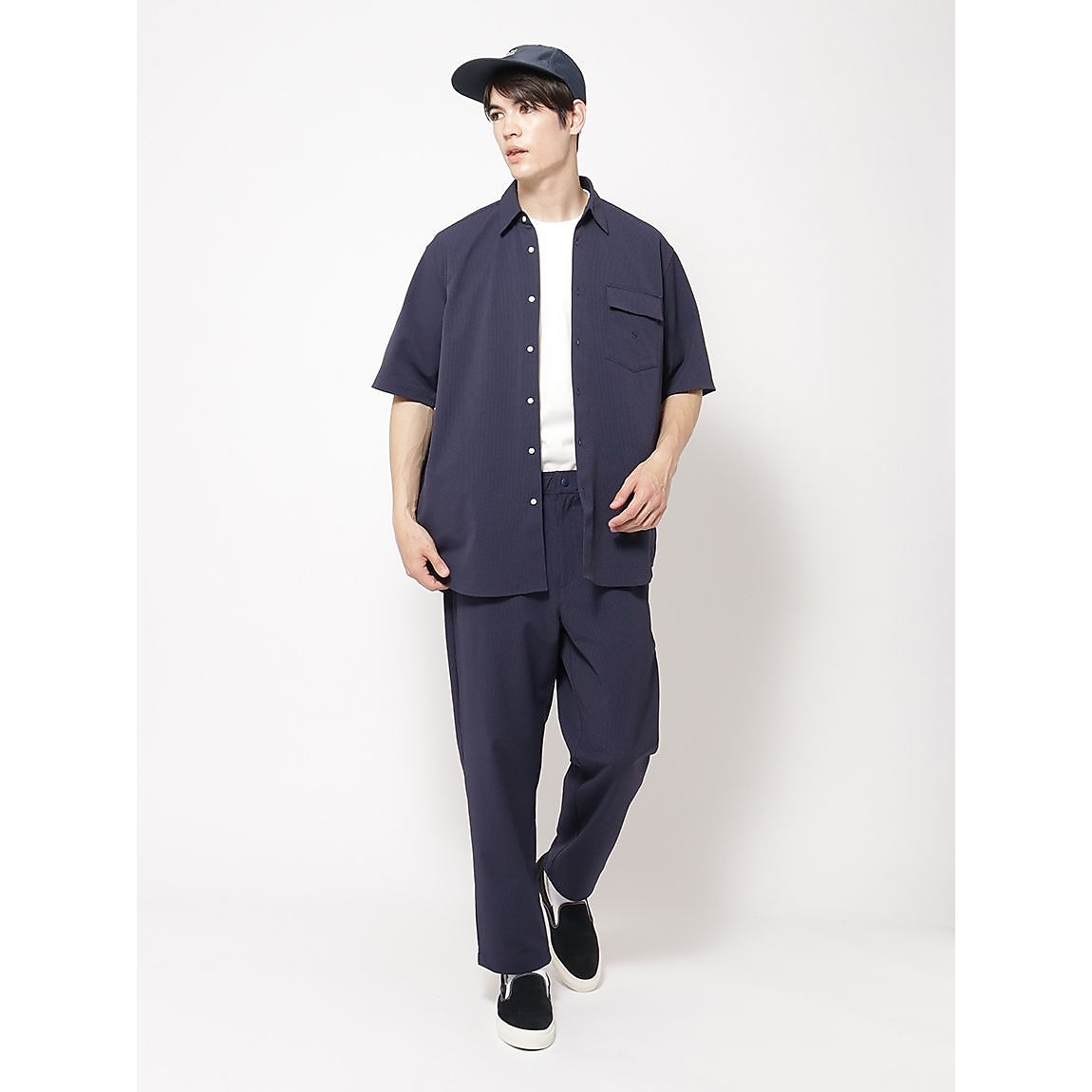 ミニサッカーストライプ イージーパンツ MENS