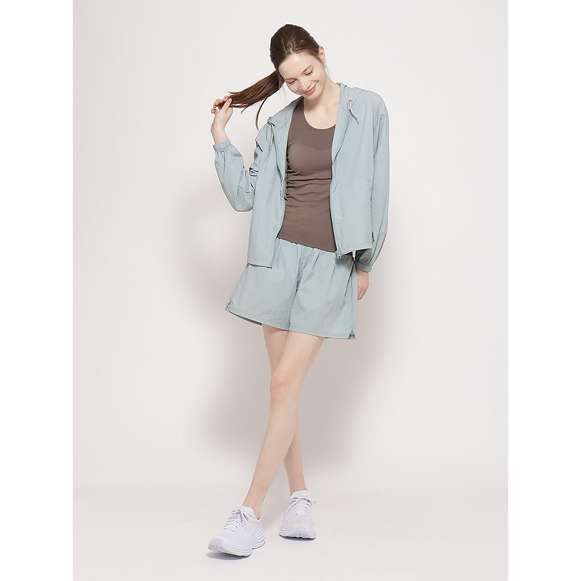 ナイロンワッシャー フーディジャケット LADIES