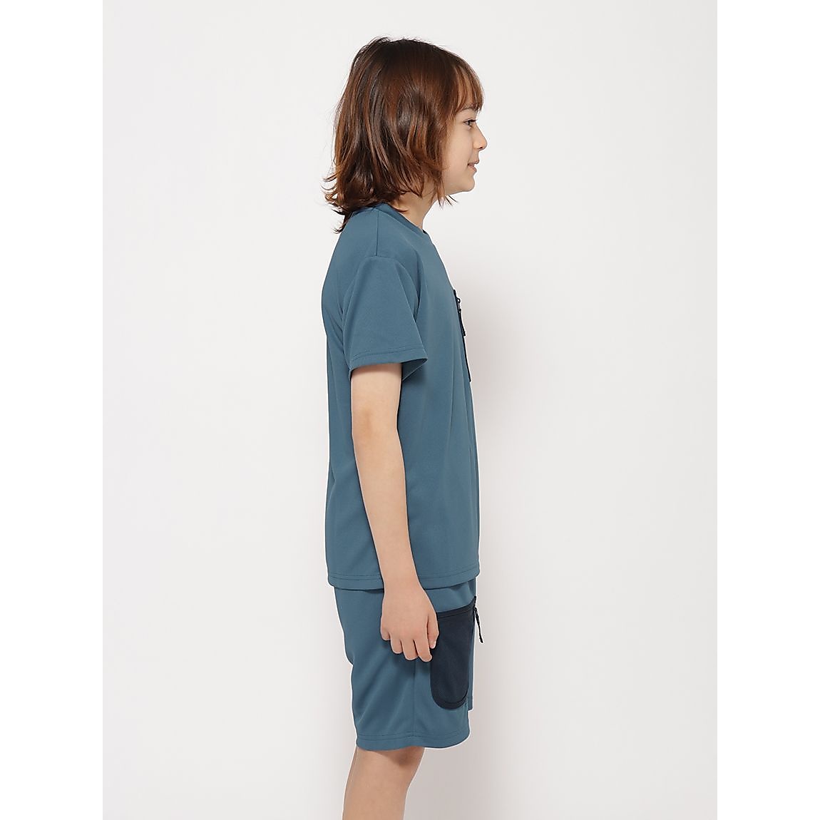 PEメッシュスムース メッシュポケットTシャツ JUNIOR