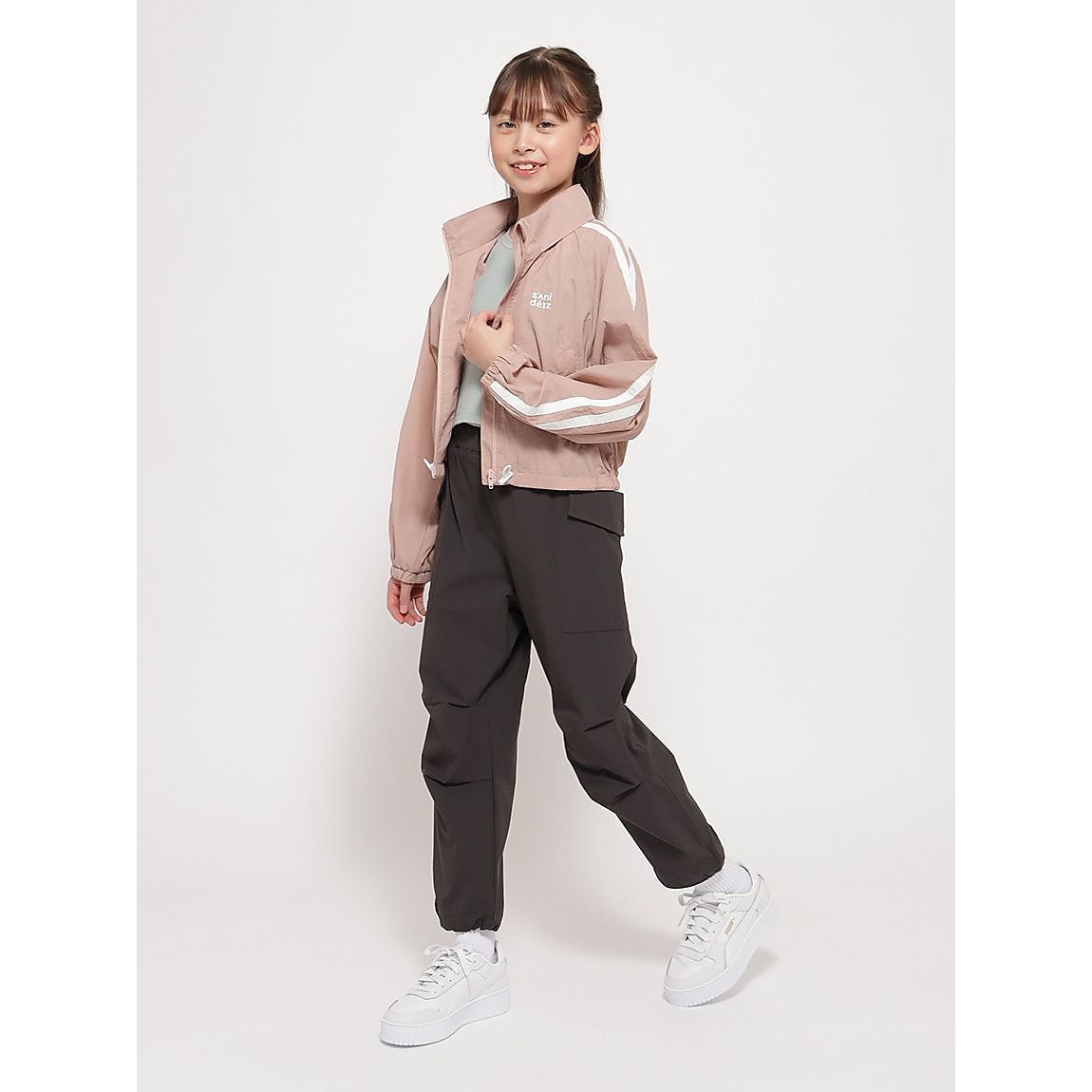 NYワッシャー スタンドカラーブルゾン GIRLS