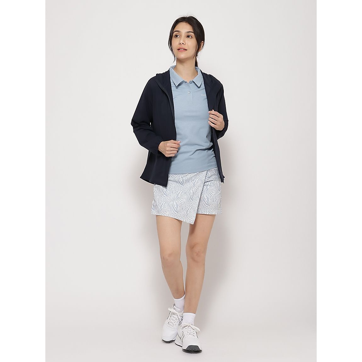 コットンタッチ天竺 for GOLF ジップフーディ LADIES