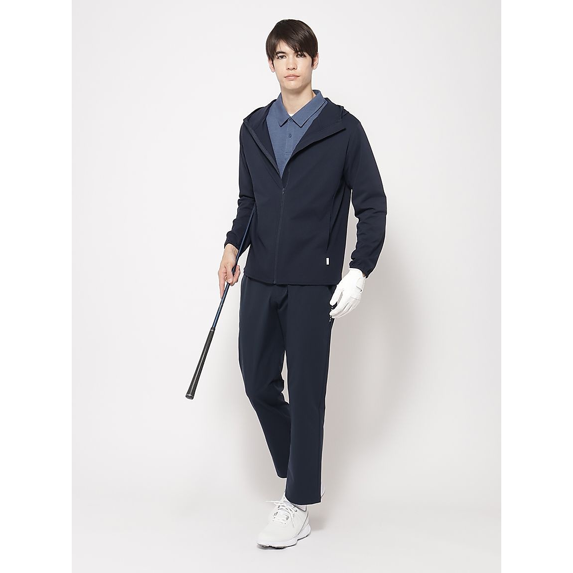 コットンタッチ天竺 for GOLF ジップフーディ MENS