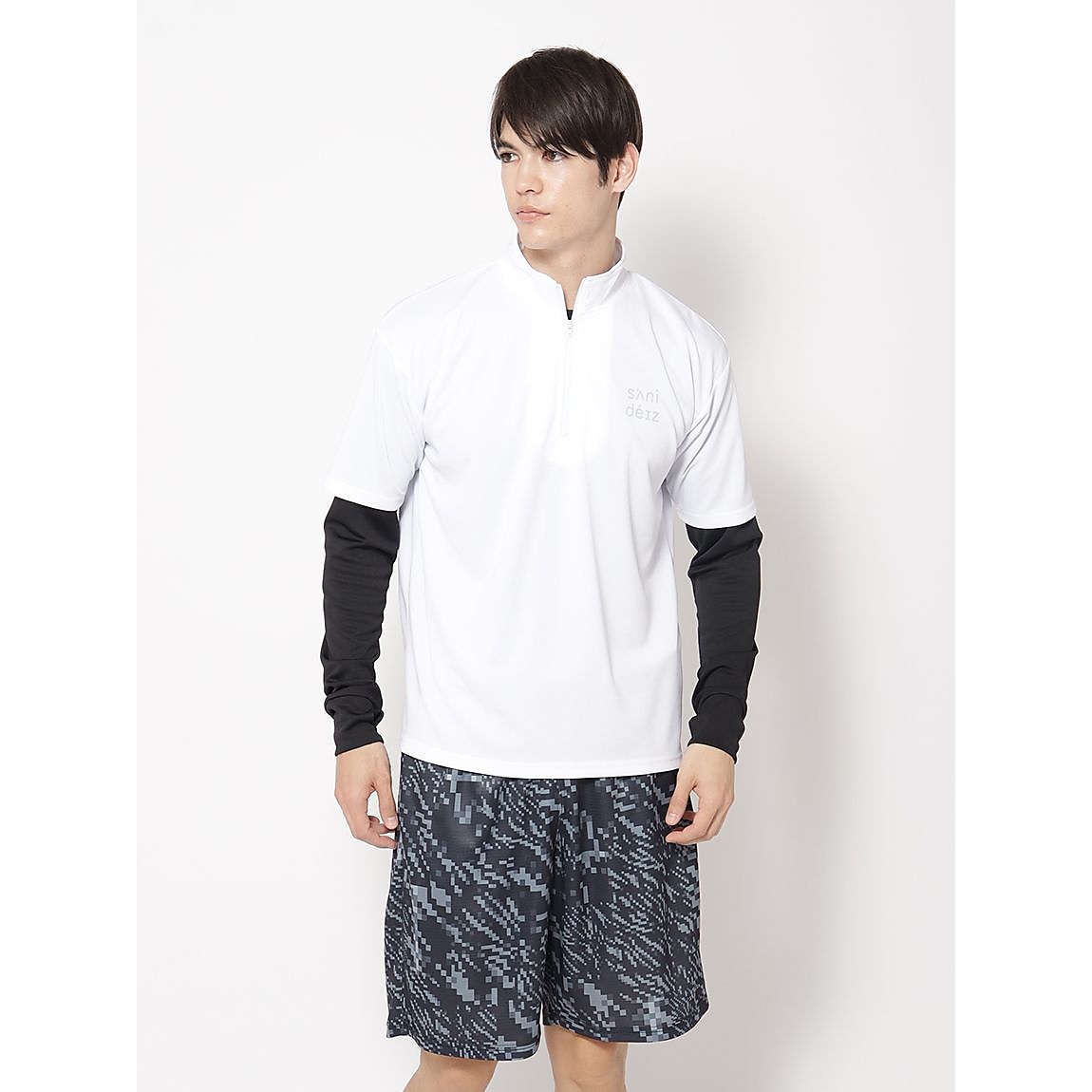 ハニカムメッシュスム-ス ハーフジップ＆長袖 MENS