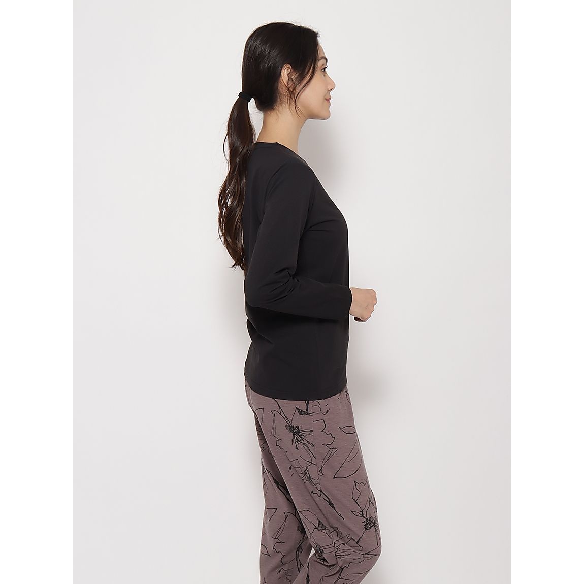 コットンタッチ天竺 レギュラー長袖Tシャツ LADIES