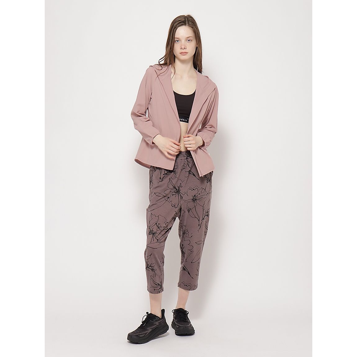 コットンタッチ天竺 ジップフーディ LADIES