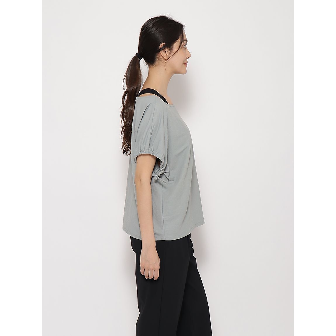 リネンライクジャージ フレンチスリーブTシャツ LADIES