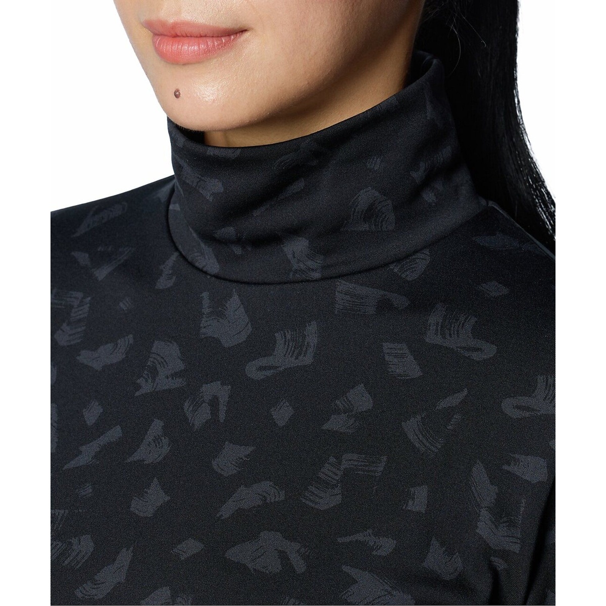 UA W CG Armour Knit LS Mock