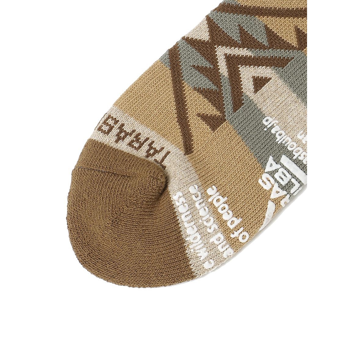 レディース ネイティブ柄ローゲージショートソックス