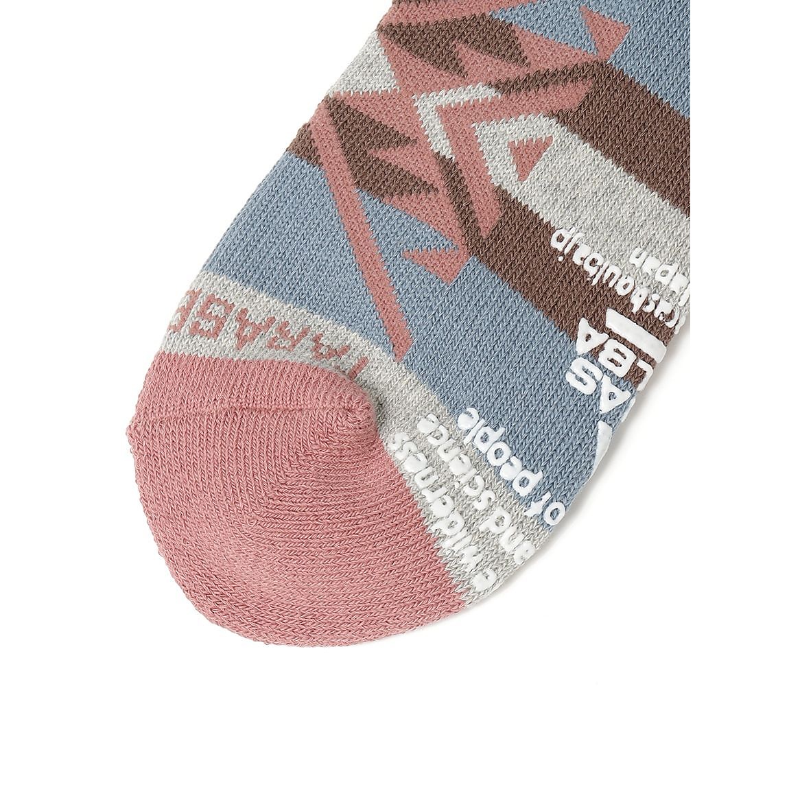 レディース ネイティブ柄ローゲージショートソックス