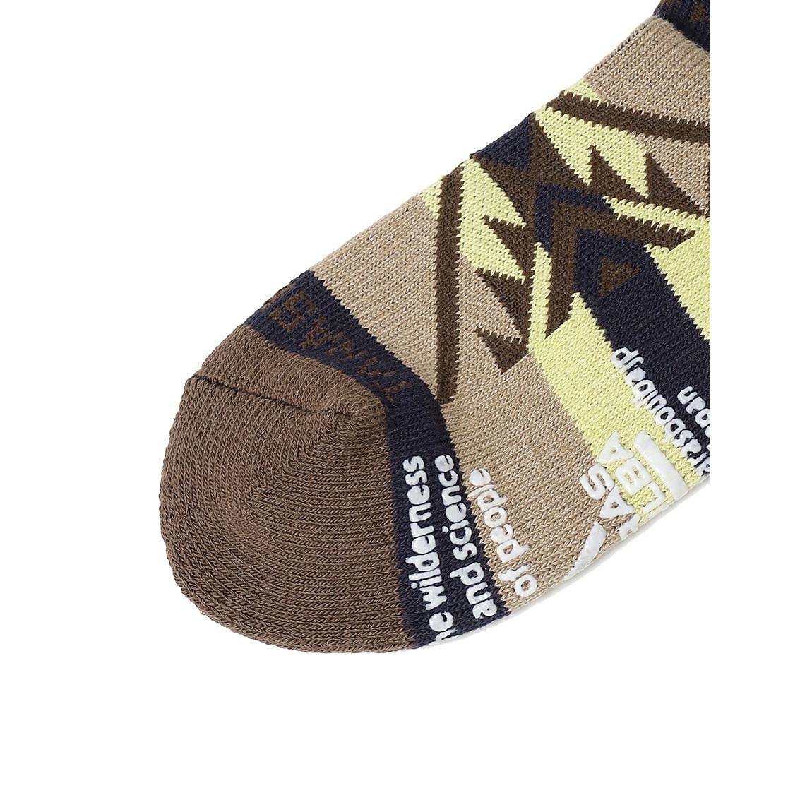 レディース ネイティブ柄ローゲージショートソックス