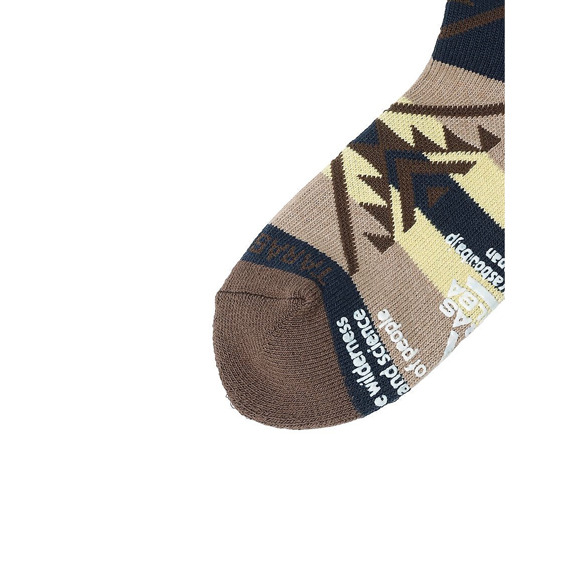 レディース ネイティブ柄ローゲージミドルソックス