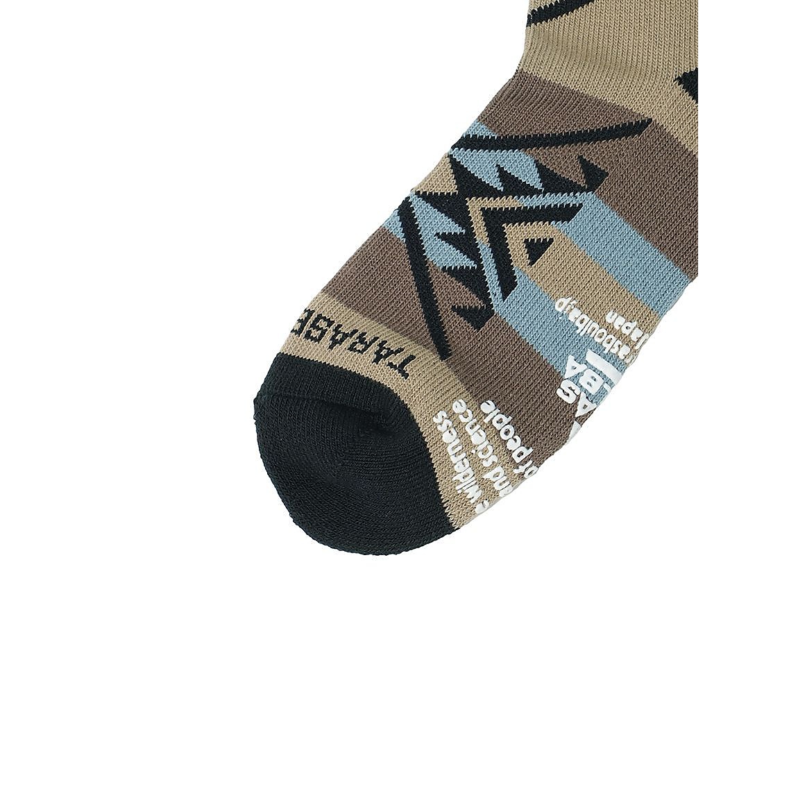 ネイティブ柄ローゲージミドルソックス