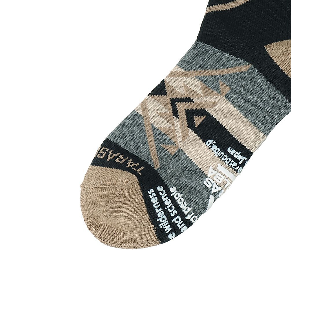 ネイティブ柄ローゲージミドルソックス