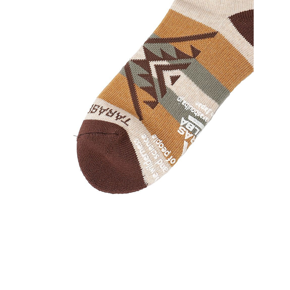 ネイティブ柄ローゲージミドルソックス