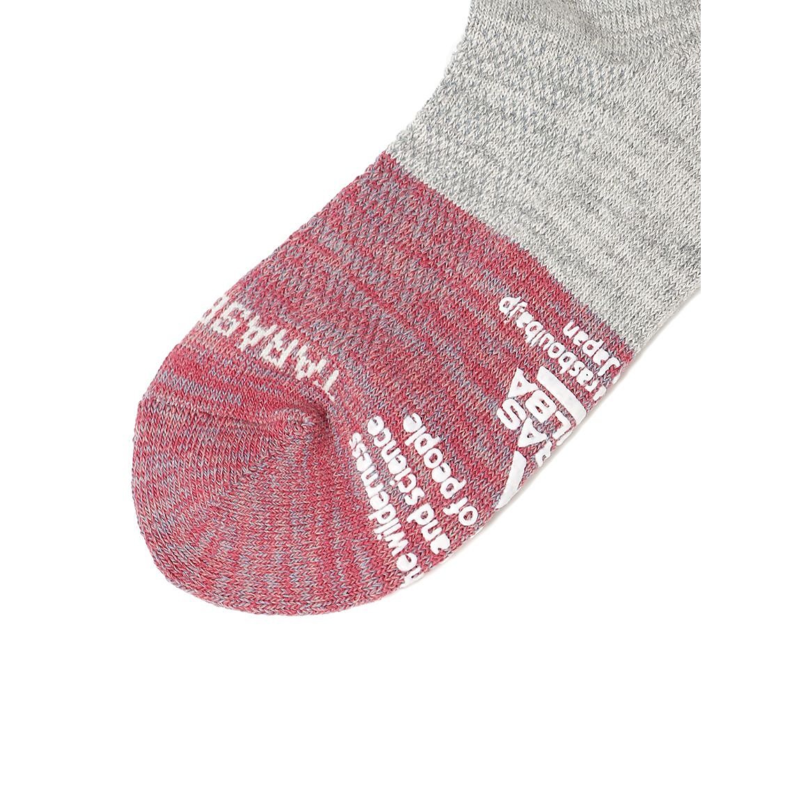 レディース 2面切替ローゲージミドルソックス