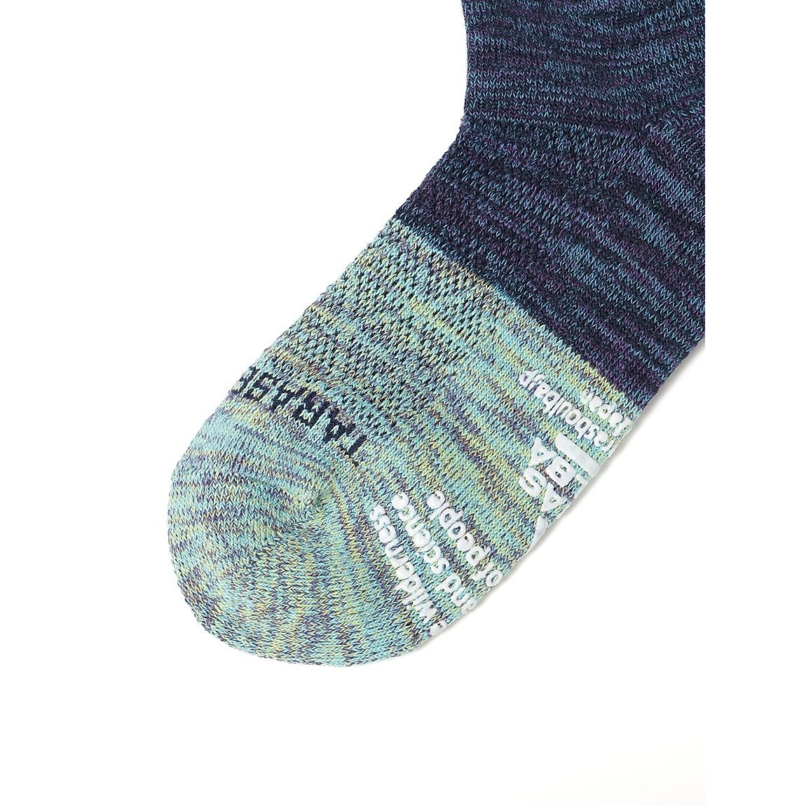 レディース 2面切替ローゲージミドルソックス