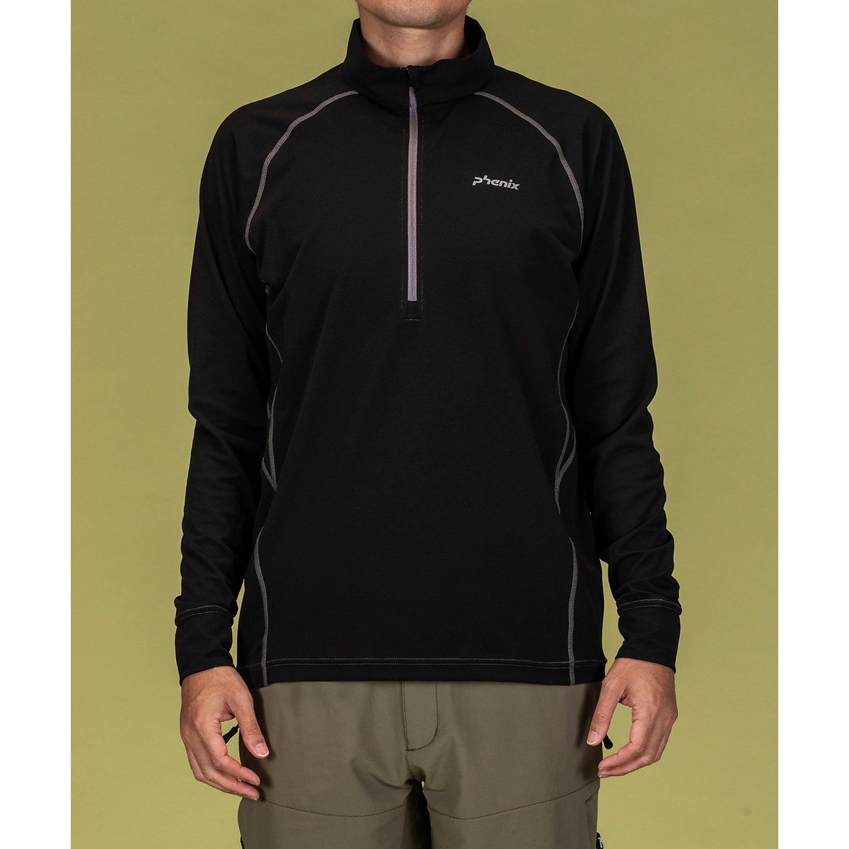 HARLF ZIP LONG SLEEVE T-SHIRTS Men