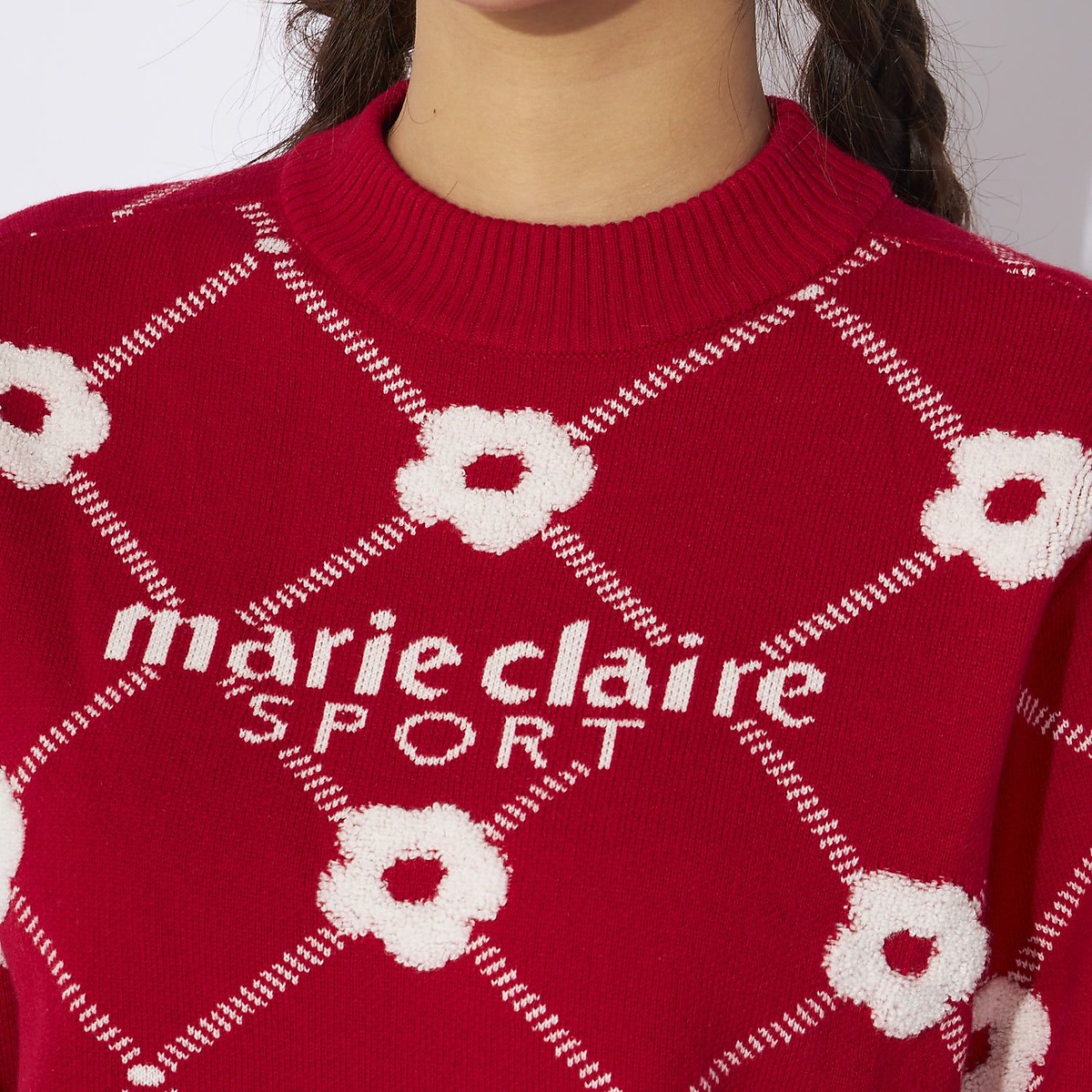 マリ.クレール クルーネックセーター