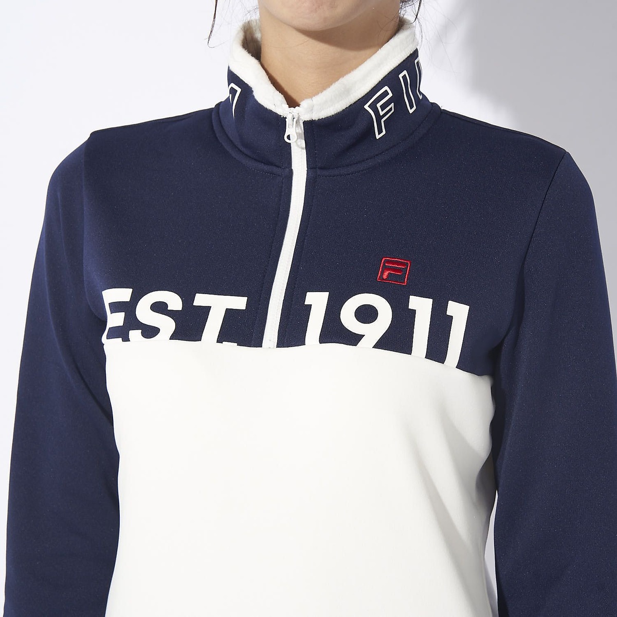 FILA GOLF 長袖ハーフジップシャツ