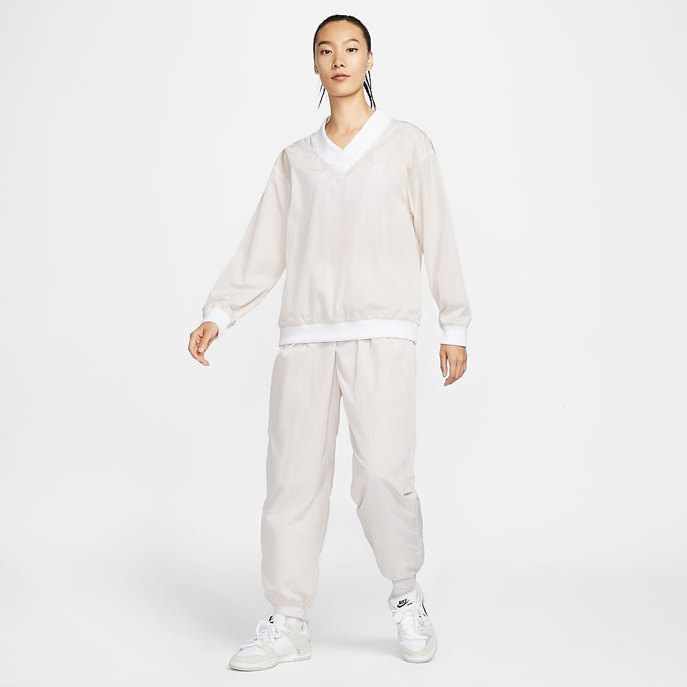 ナイキ ウィメンズ NSW エッセンシャル ウーブン UV Vネック L/S トップ