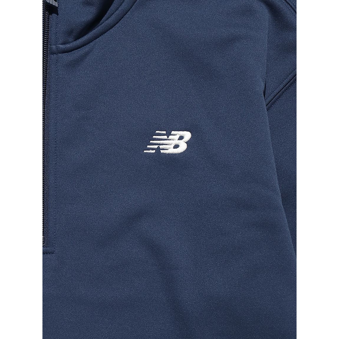 ダブルニット クォーター ジップ プルオーバー 裏起毛