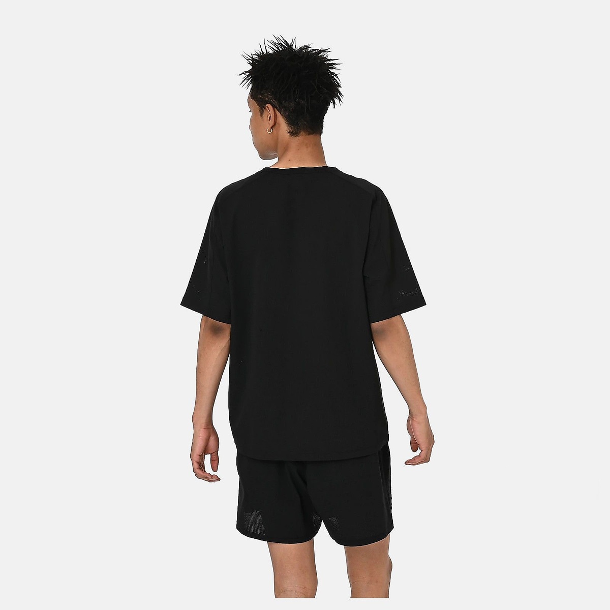 メッシュストレッチ ウーブンショートスリーブシャツ