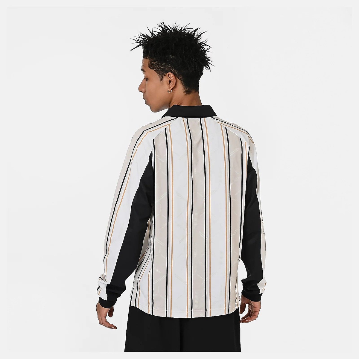 グラフィック ポロロングスリーブシャツ