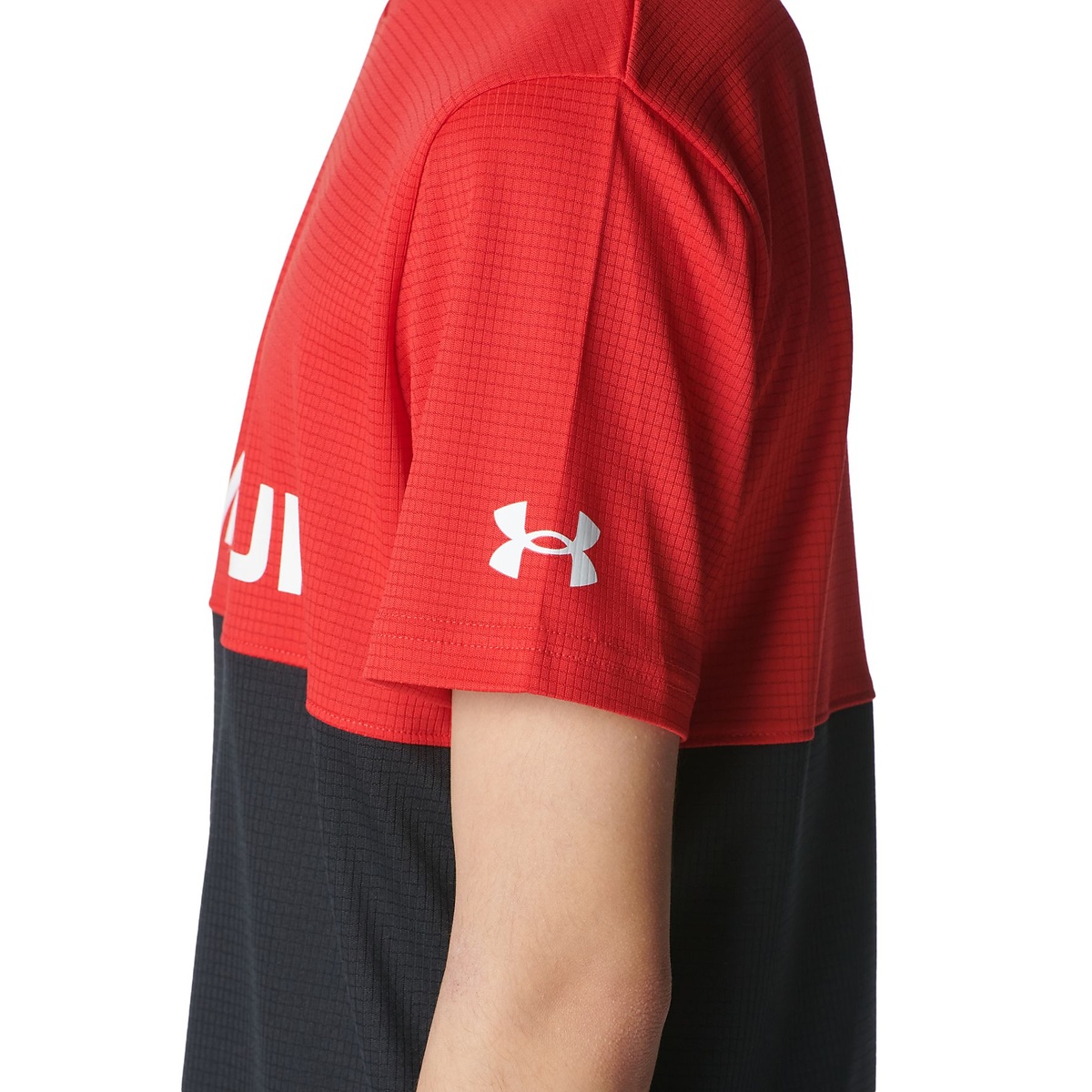 UA TECH COLOR BLOCK T-SHIRT ＆ SHORTS SET