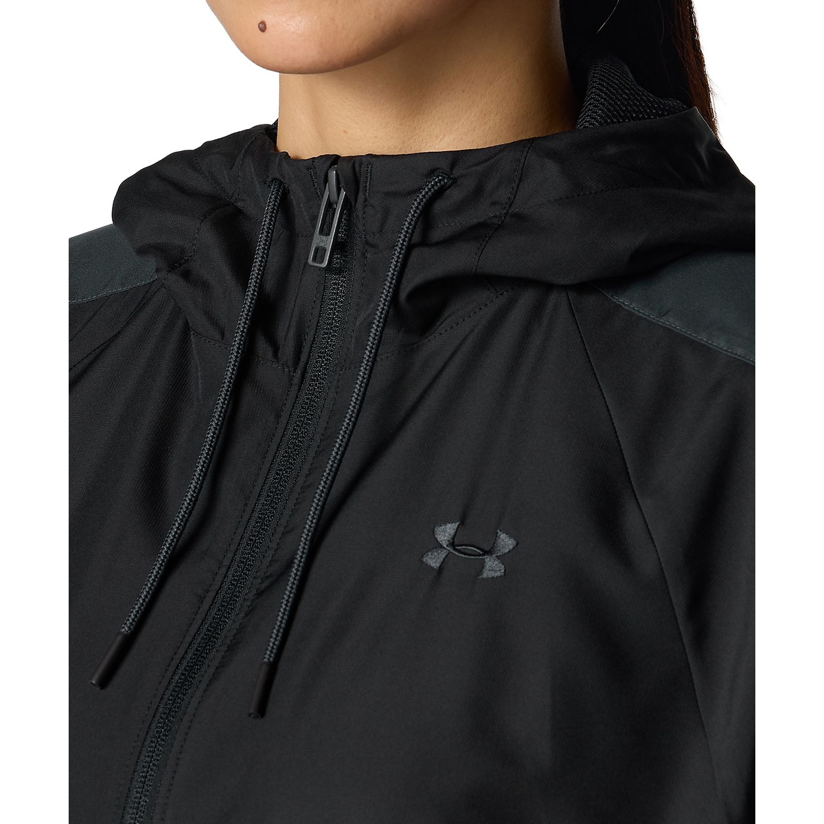 UA MESH LINER WOVEN HOODIE