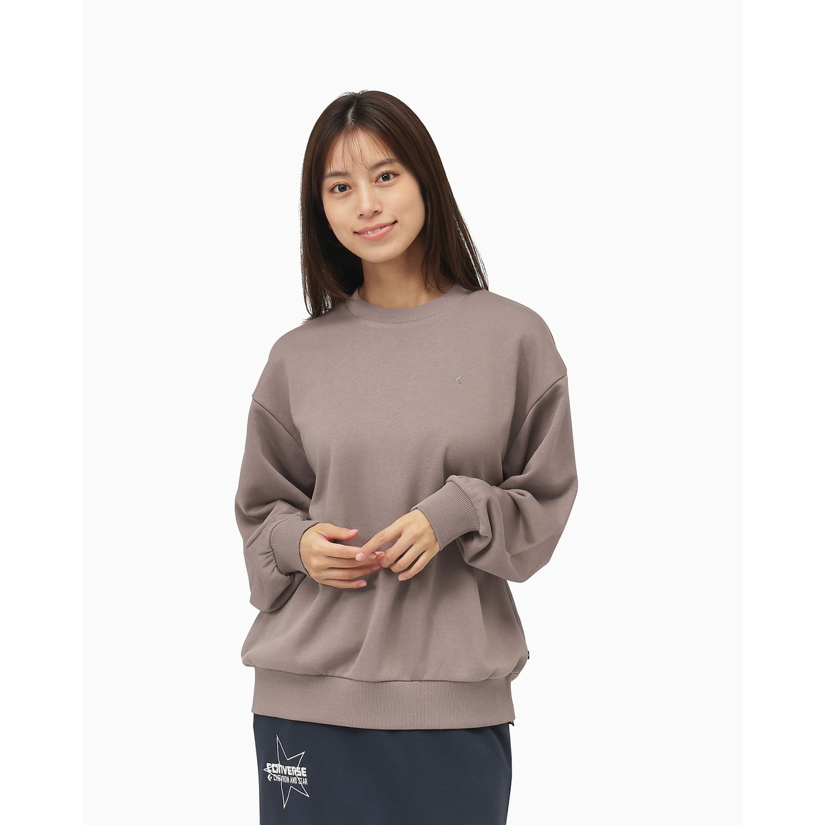 DIAMOND LOGO SWEAT CREW TOP LADIES