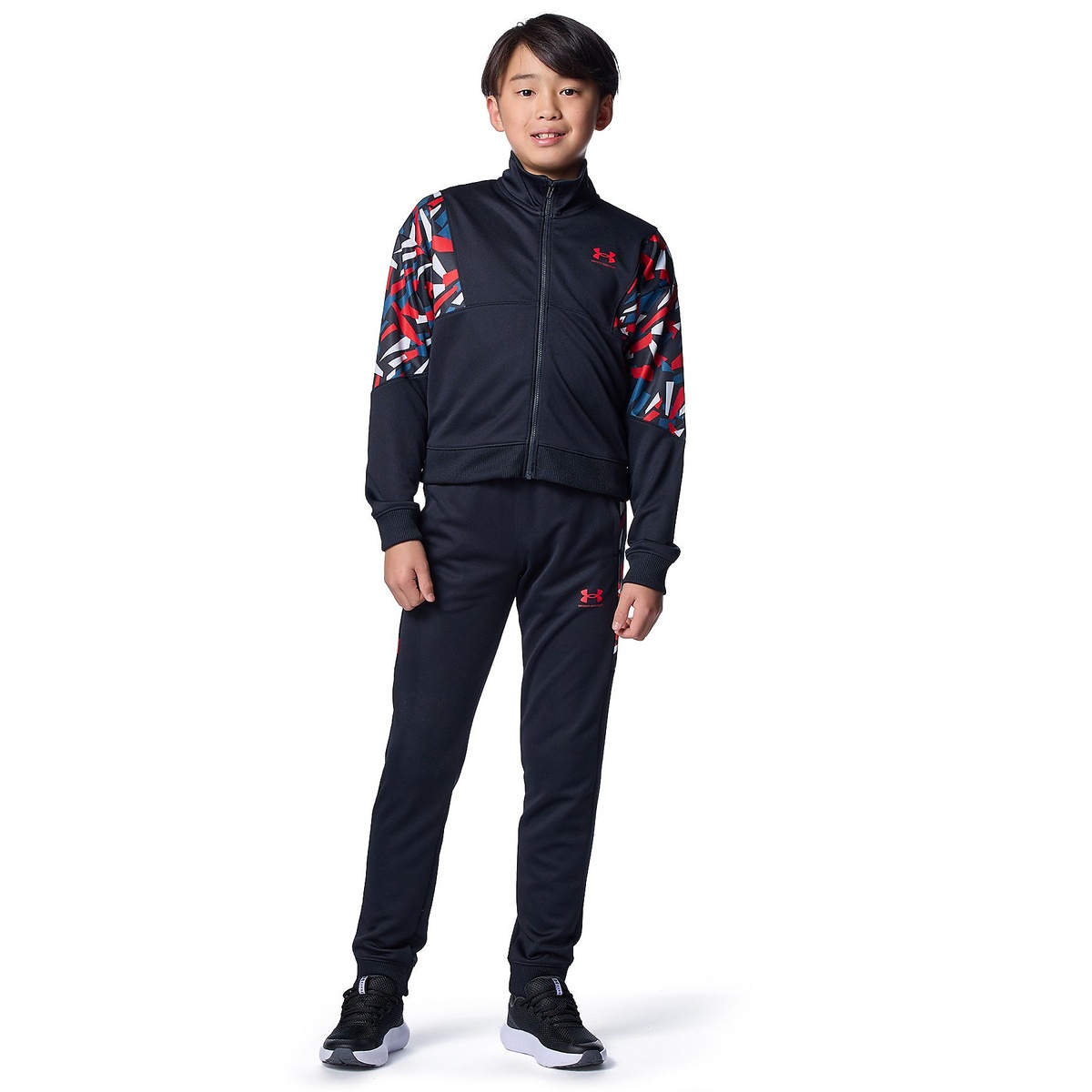 UA PRINT BLOCK TRACK JACKET