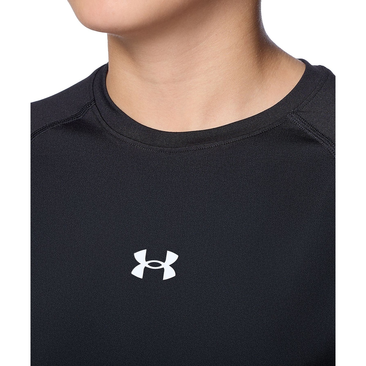 UA HEATGEAR COMFORT FITTED LONG SLEEVE CREW NECK SHIRT