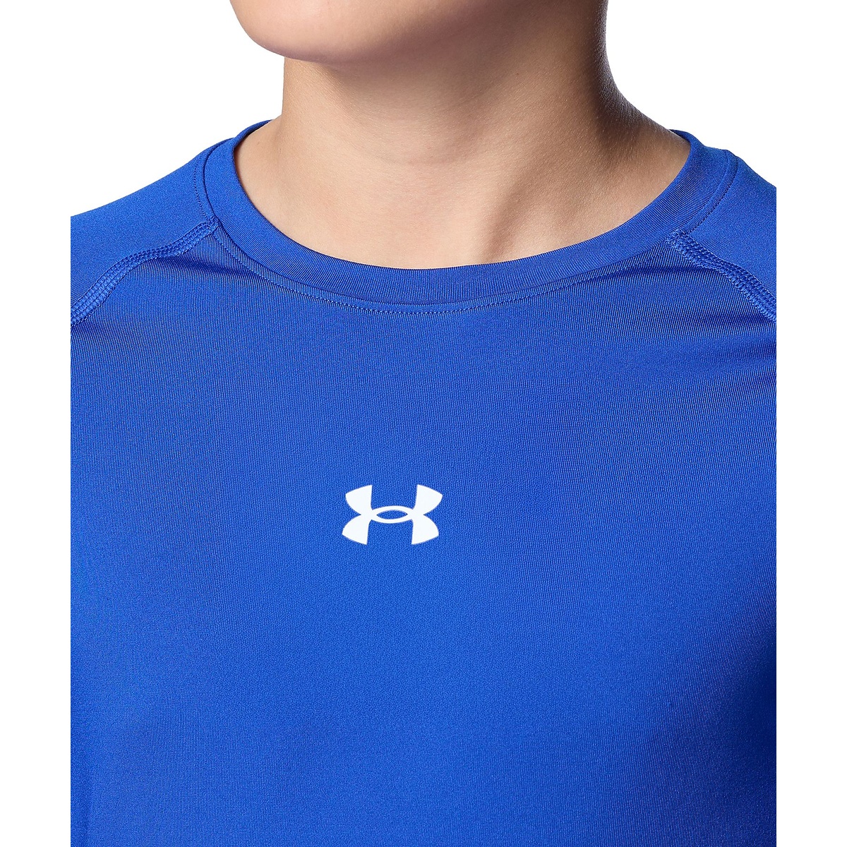 UA HEATGEAR COMFORT FITTED LONG SLEEVE CREW NECK SHIRT