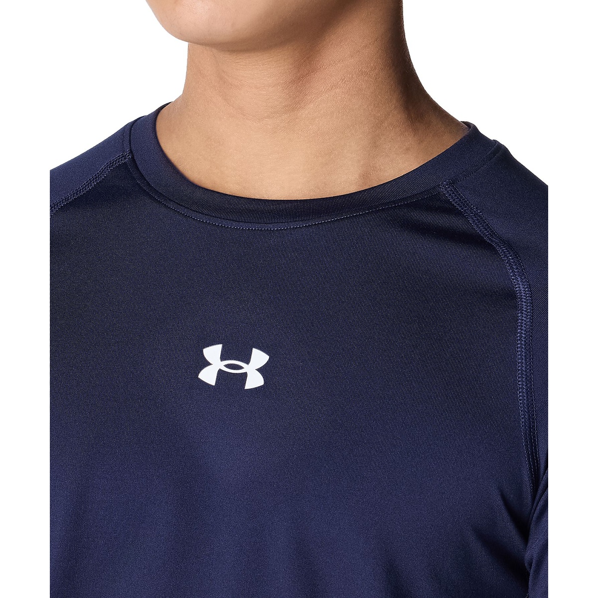 UA HEATGEAR COMFORT FITTED LONG SLEEVE CREW NECK SHIRT