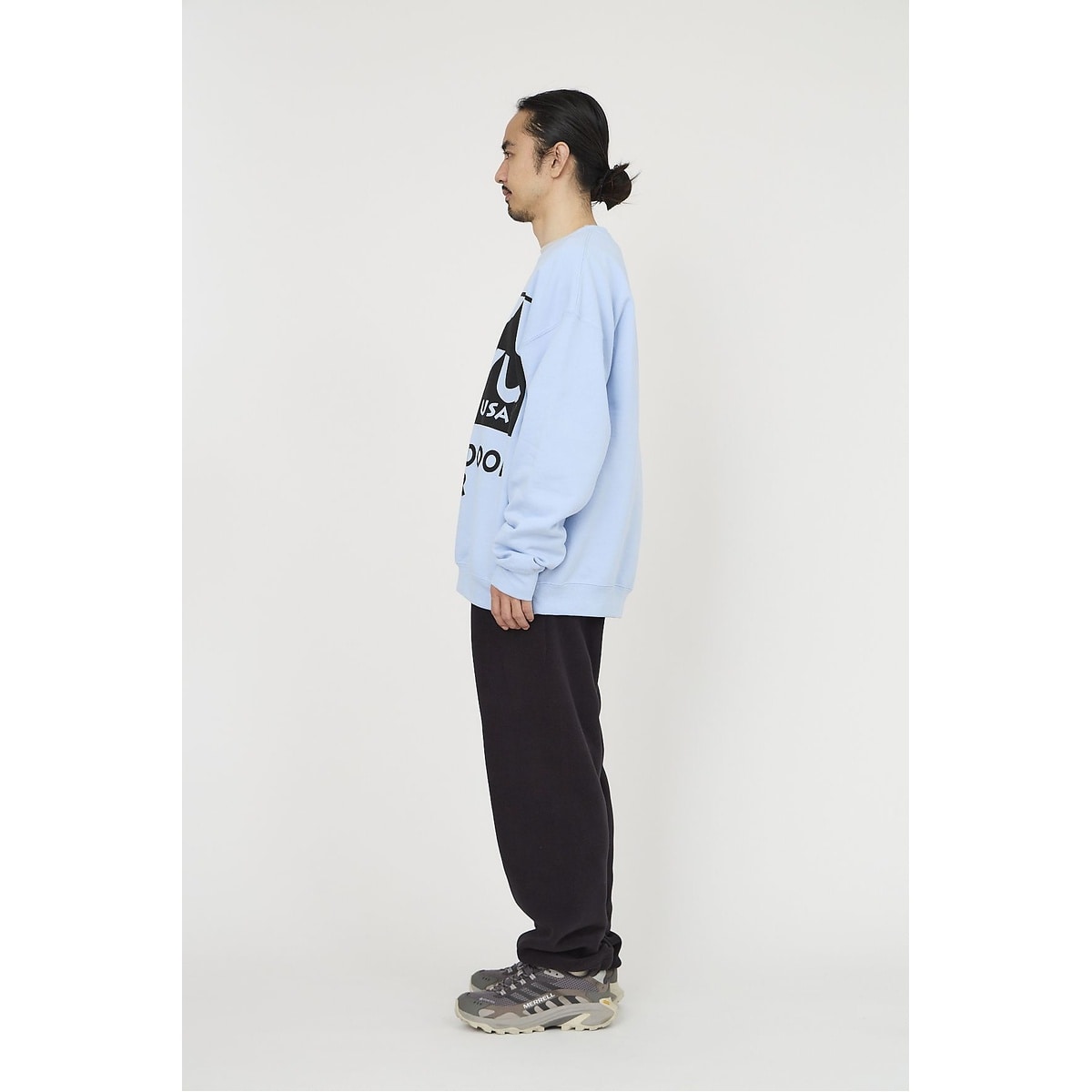 KAVU　ビッグロゴスウェット　L.Blue　XL