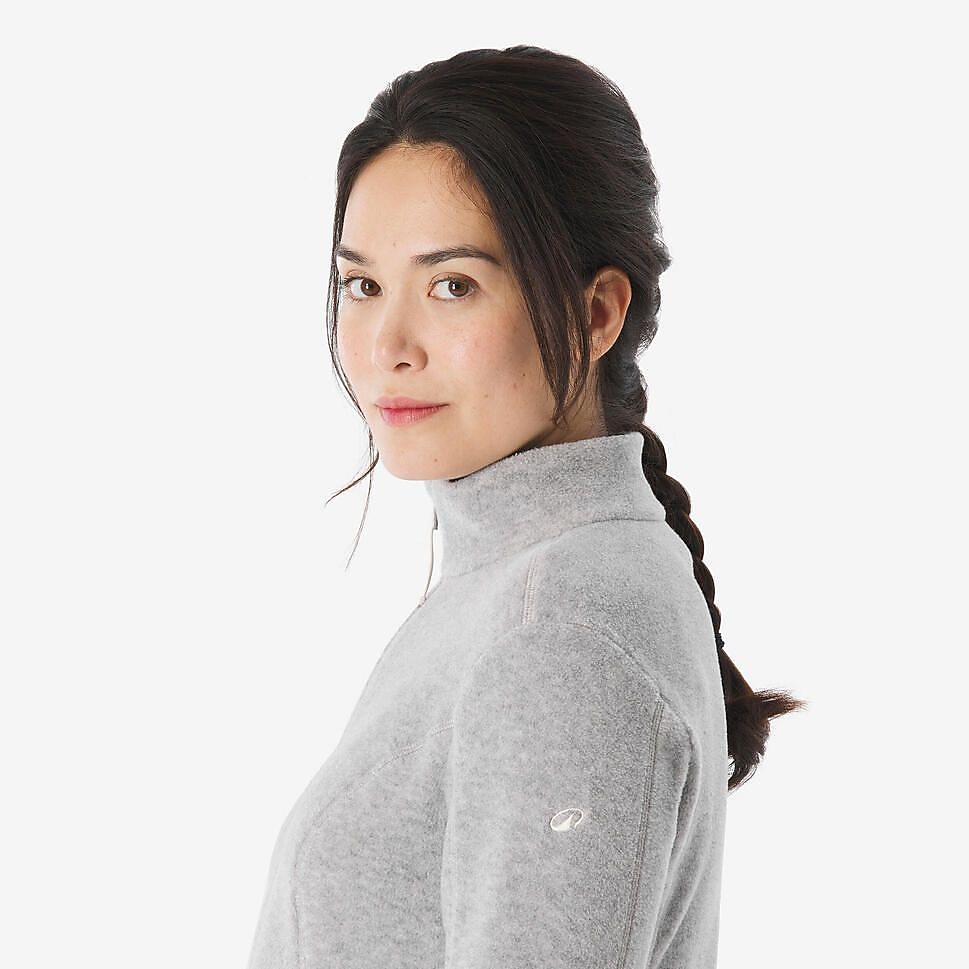 QUECHUAレディースフリースジャケットMH100 GRY